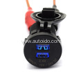 Panel Mount LED 4.8A Car Dual USB Power